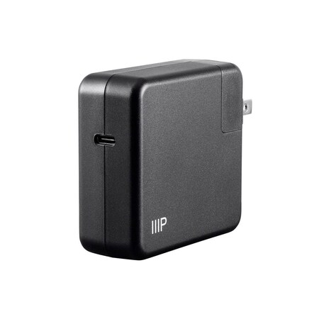 Monoprice Obsidian Speed USB Wall Charger_ 1-Port_ 65W PD Output for Laptops_ iP 35943